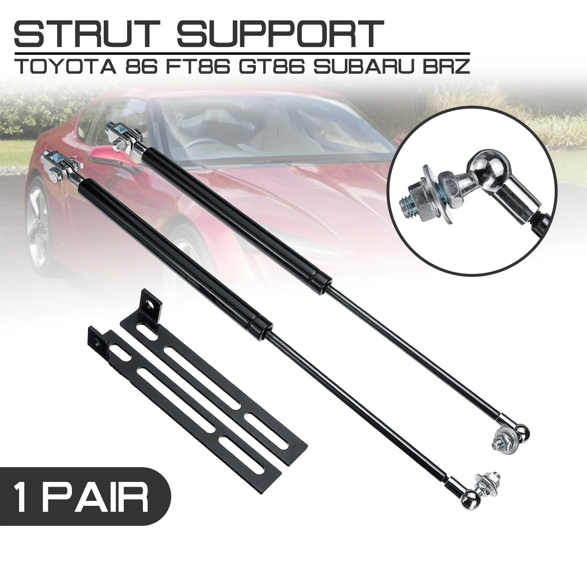 

Front Engine Cover Hood Shock Lift Struts Bar Support Arm Rod Hydraulic Gas Spring For Toyota 86 FT86 GT86 Subaru BRZ Scion FR-S