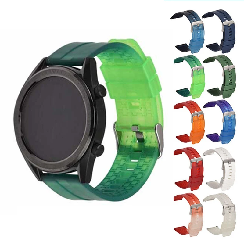 

Gradient color Watch Band Accessories Quick release switch for huawei GT2e/watch2pro waterproof smart watch Silicone strap