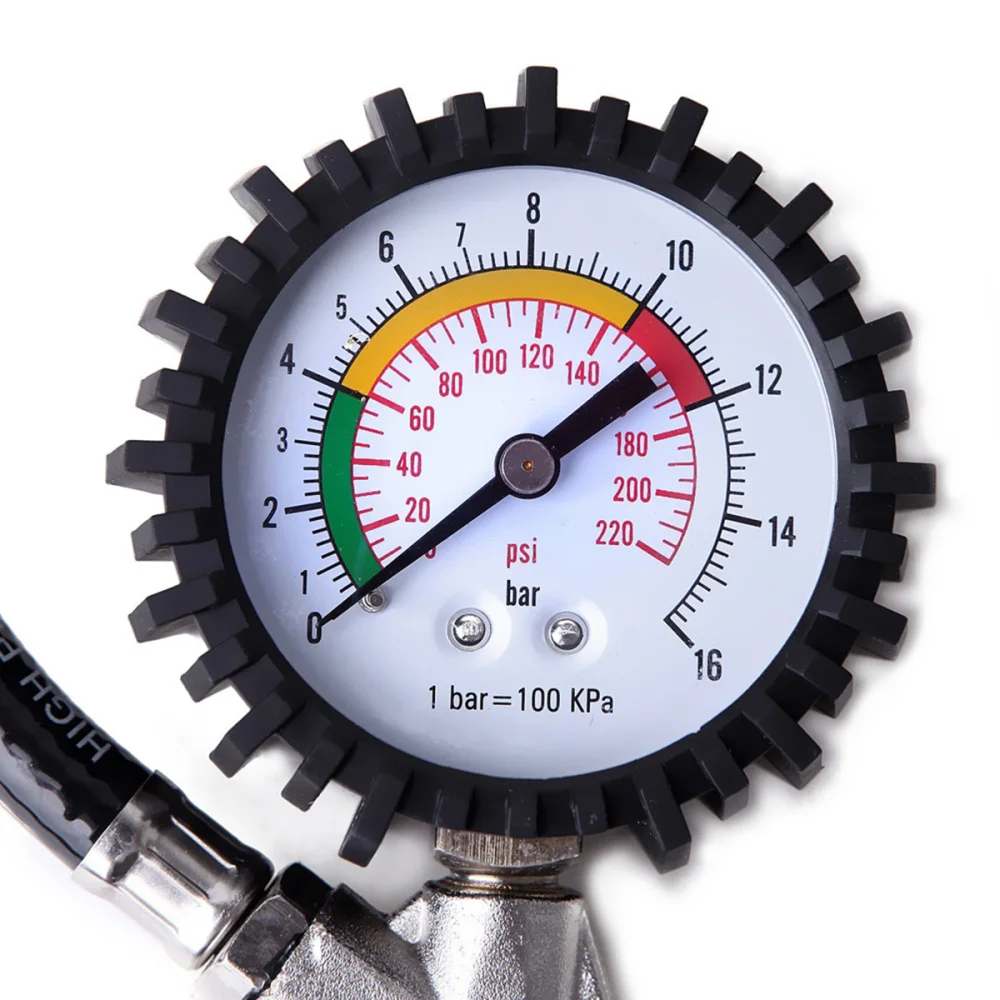 

Multi-functional Tire Pressure Meter Air Inflator Decompression Tool for Truck Motorcycle Car