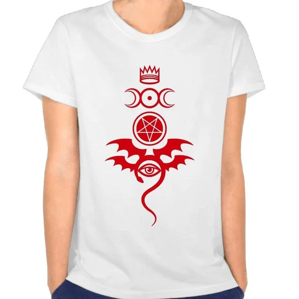

Womens T-Shirt Evil Eye Soft Cotton Short Sleeve Tee
