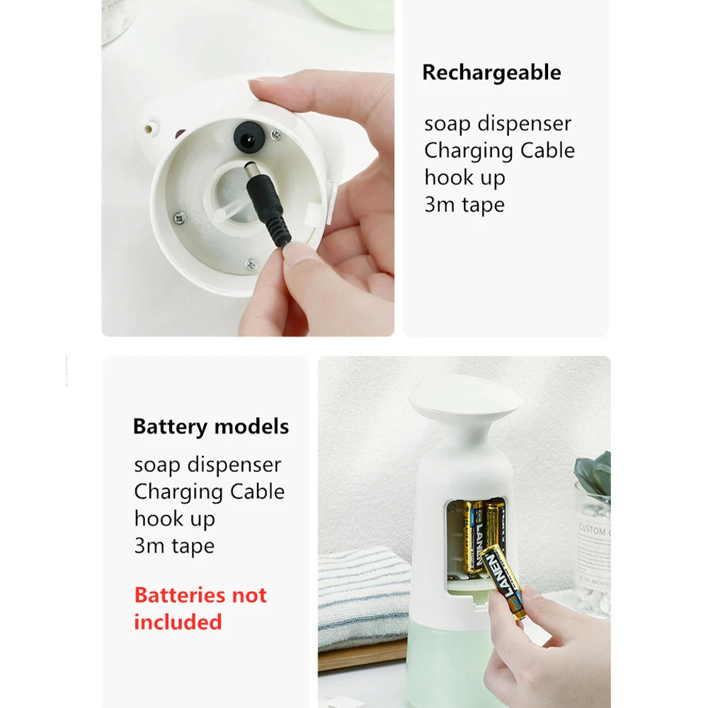 

Automatic Soap Dispenser Touchless Liquid/Foam/Spray Soap Dispenser Induction Foaming Hand Washing Device For Kitchen Bathroom
