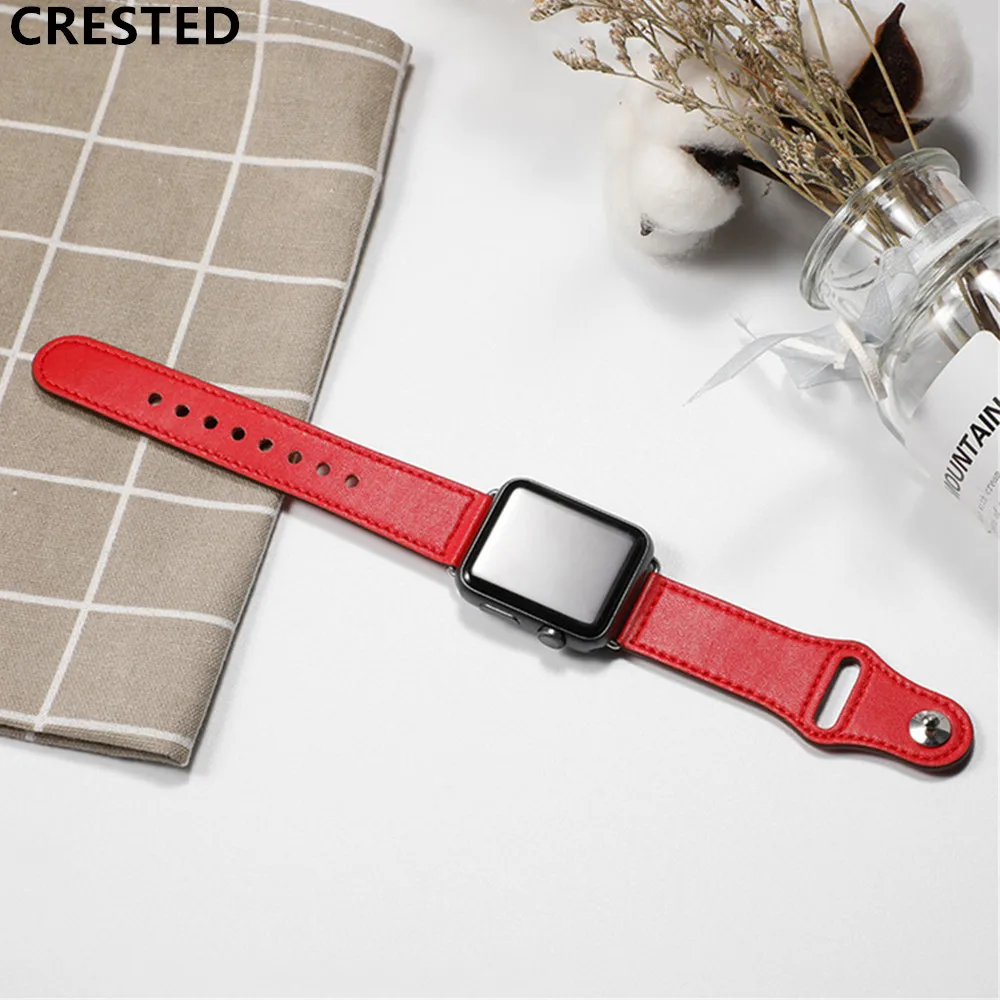 Кожаный ремешок для apple watch band apple watch 5 4 3 band 44 мм/40 мм pulseira iwatch band 42 мм/38 мм correa браслет ремень 5 4 3 2