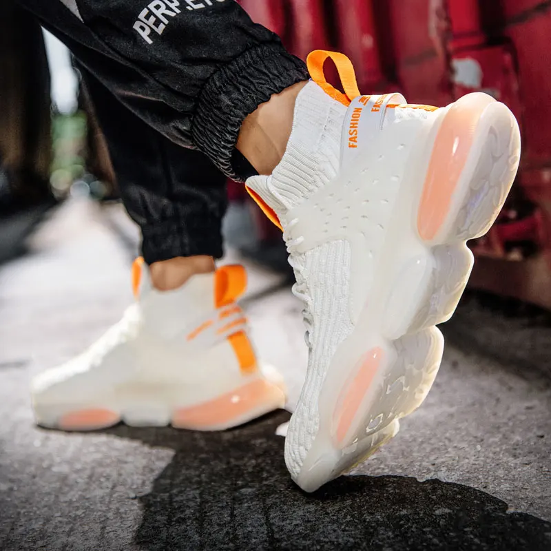 

Men Casual Shoes Hip Pop Sneaker Fashion Male Sport Trainers Mesh Zapatillas Brand High Top Designer Shoes Men Chaussure Homme