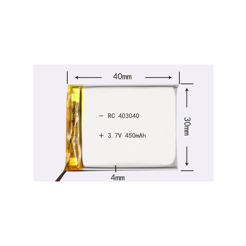 403040 Lithium Ion Polymer Battery 3.7V 450mAh Bluetooth GPS PSP EBook DVD MP4 Speaker Mobile Video Games Tablet | Электроника