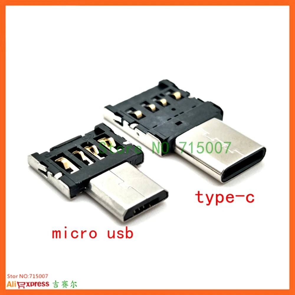 OTG адаптер кабель передачи данных Type C Micro USB к общий Мобильный телефон Android