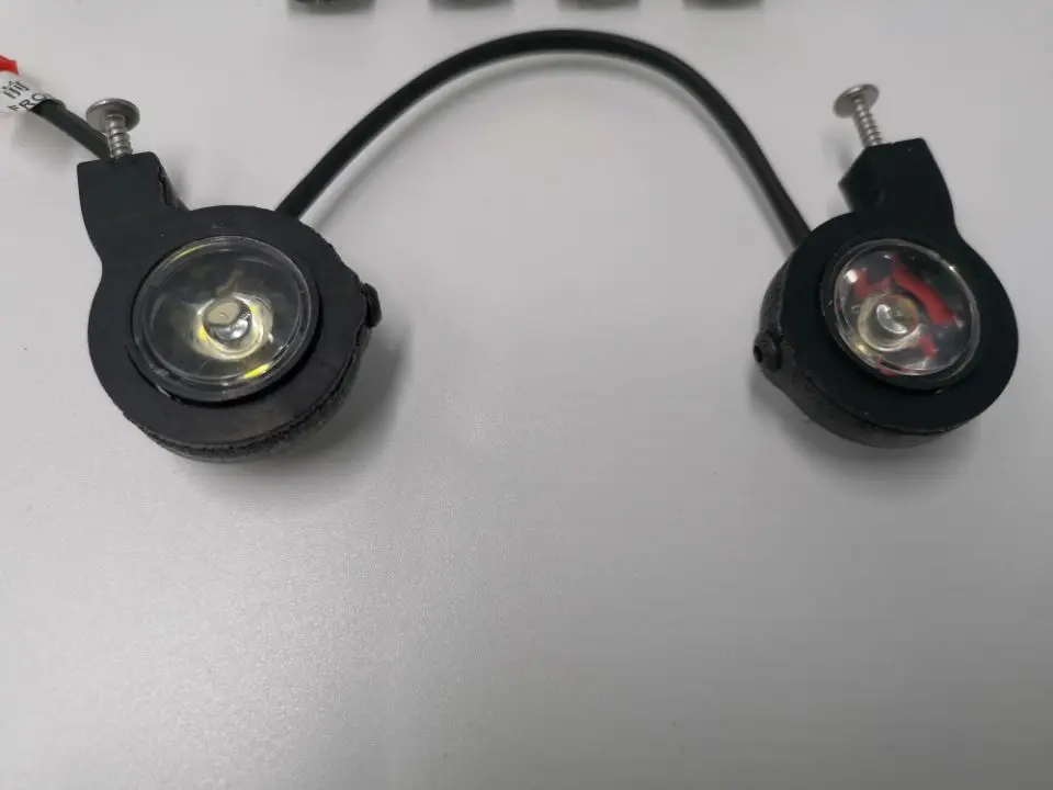 front big lamp Рулонная клетка хвост/верхний светодиодный светильник/боковая лампа/фара и оп части-для Hraxxas X-MAXX 1/5 Monstter клетка для кузова грузовика 77086-4 GPM - Цвет: front big lamp