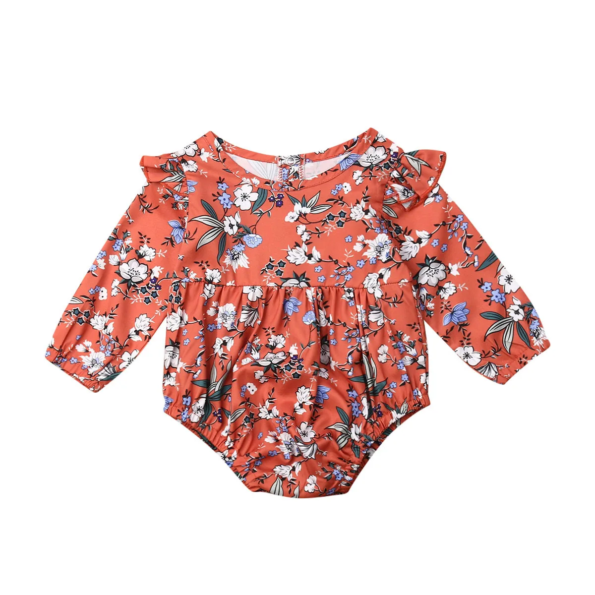 Комбинезон с длинным рукавом для новорожденных девочек|Ромперы| |