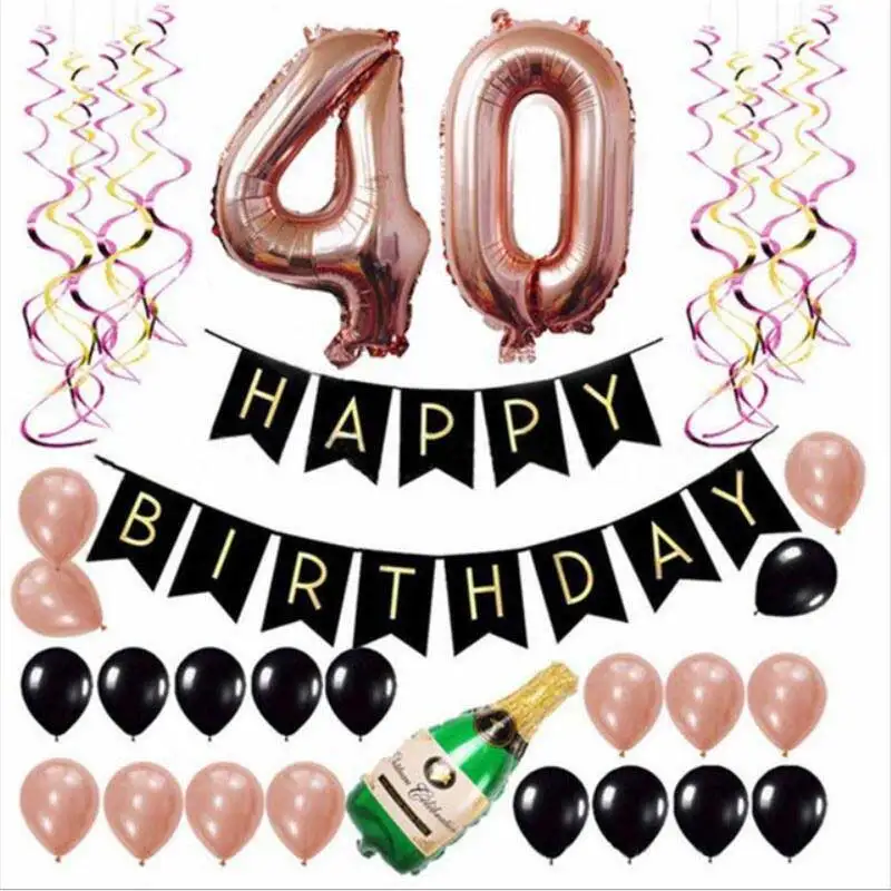 16 &quotфольгированный воздушный шар с буквенным принтом розовое золото Количество