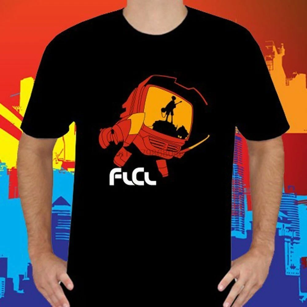FLCL Lord Canti Fooly Cooly Anime Cartoon T-Shirt | Мужская одежда