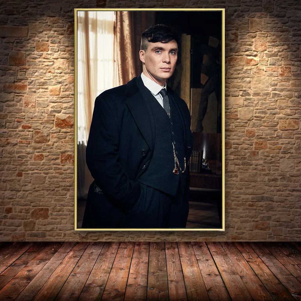 

British High Score Crime Drama Peaky Blinders Oil Painting On Canvas Posters And Prints Cuadros For Living Room