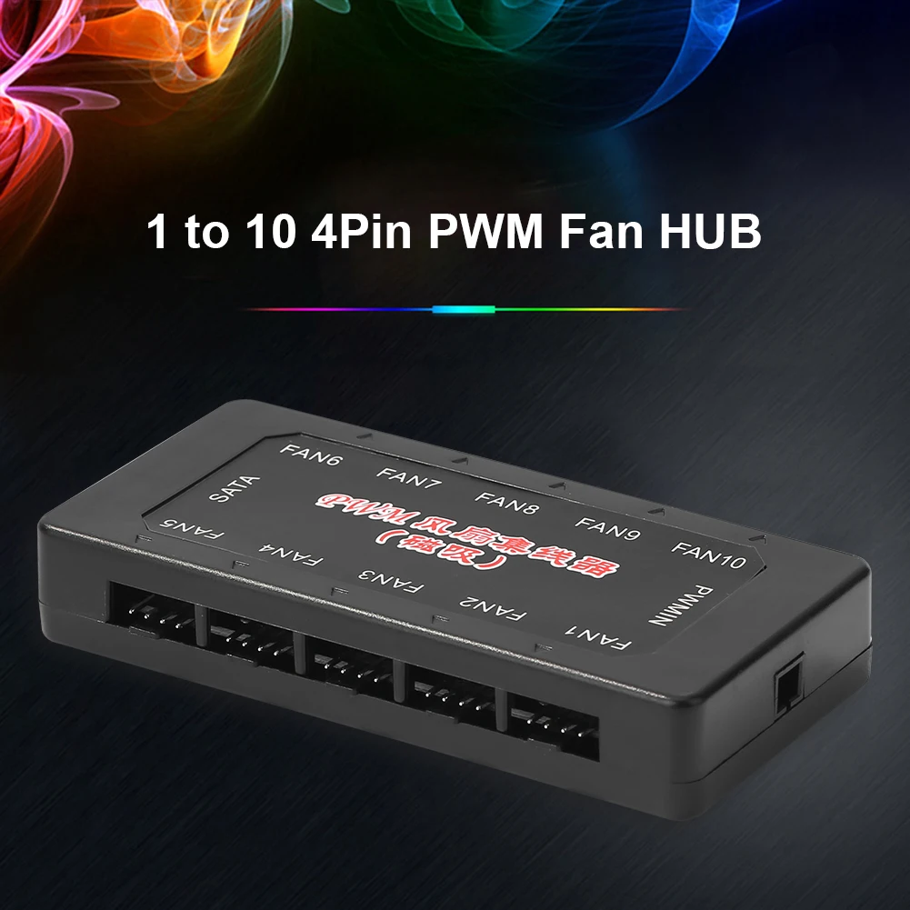 От 1 года до 10 Порты 12V 4-контактный PWM охлаждающий вентилятор концентратор SATA