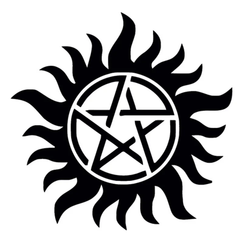 

Creativity Car Stickers Decor Motorcycle Decals PVC Supernatural Anti Posession Cartoon Decorative Accessories Creative Decal
