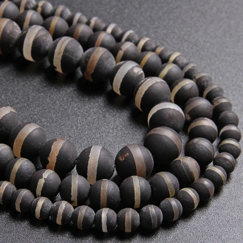 Натуральные китайские тибетские Агаты Dzi глаза Бусины Из Натурального
