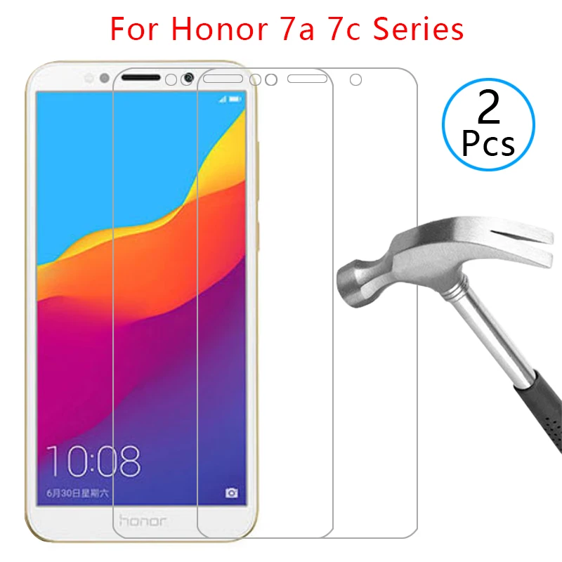

case on honor 7a pro 7c cover tempered glass screen protector coque for huawei honor7a honor7c 7 a c a7 c7 7apro 7cpro honer bag