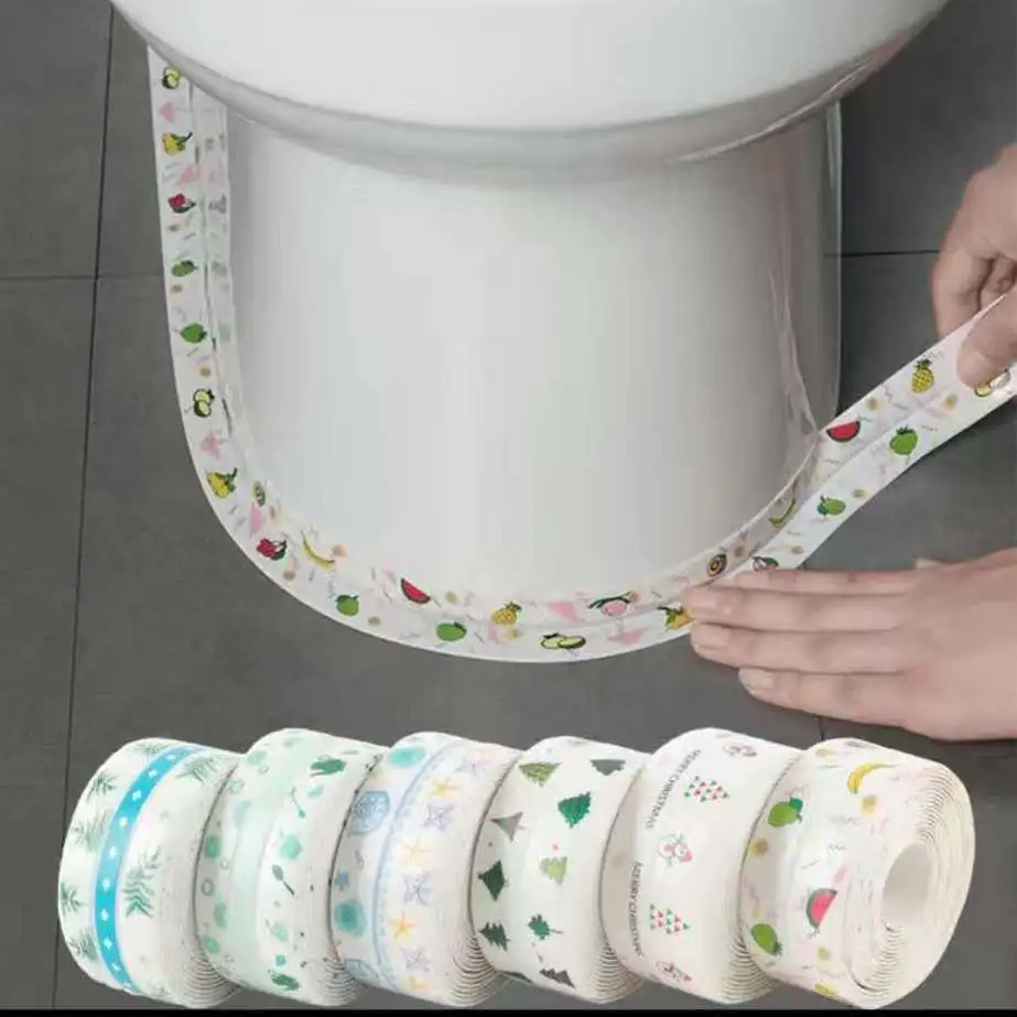 

Bathroom Crack Sealant Kitchen Mildew-Proof Oil-Proof Waterproof Tape Sink Bathroom Corner Acrylic Adhesive Fissure Sealant
