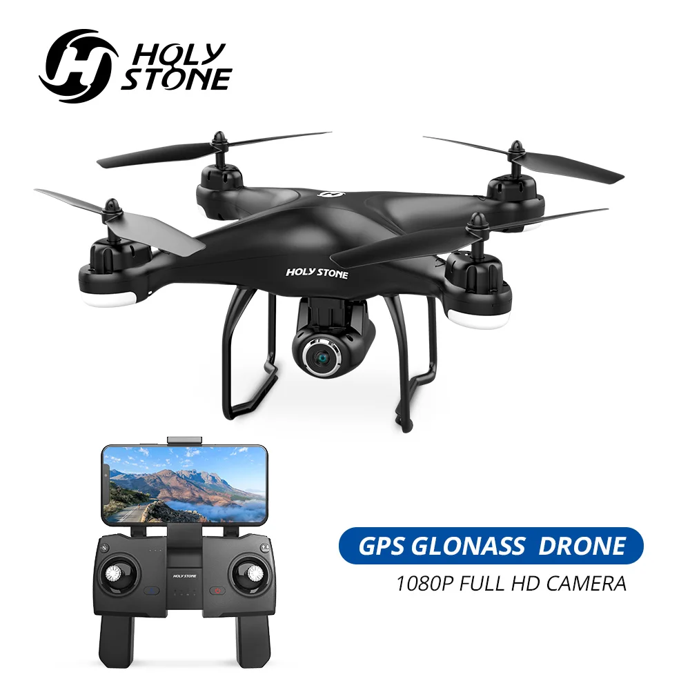 Holy Stone HS120D gps Дрон FPV с HD камерой 1080p Wifi RC дроны селфи следуем за мной Квадрокоптер gps ГЛОНАСС Квадрокоптер 300 м
