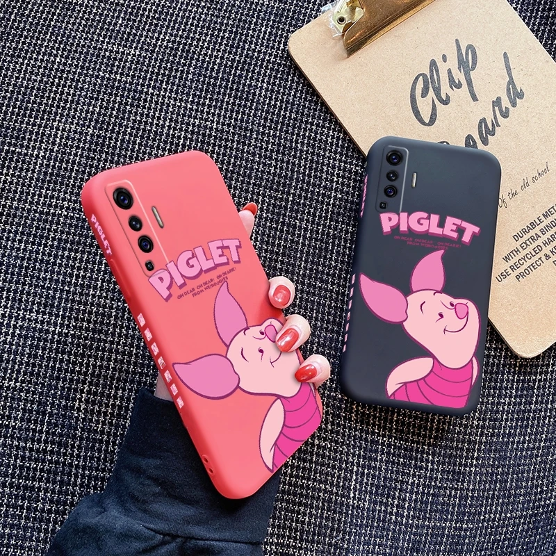 

For vivo V20 V20 Pro V20 SE X50 X50Pro X60 X60 Pro Case with Cartoon pig pattern Back Cover silica gel casing