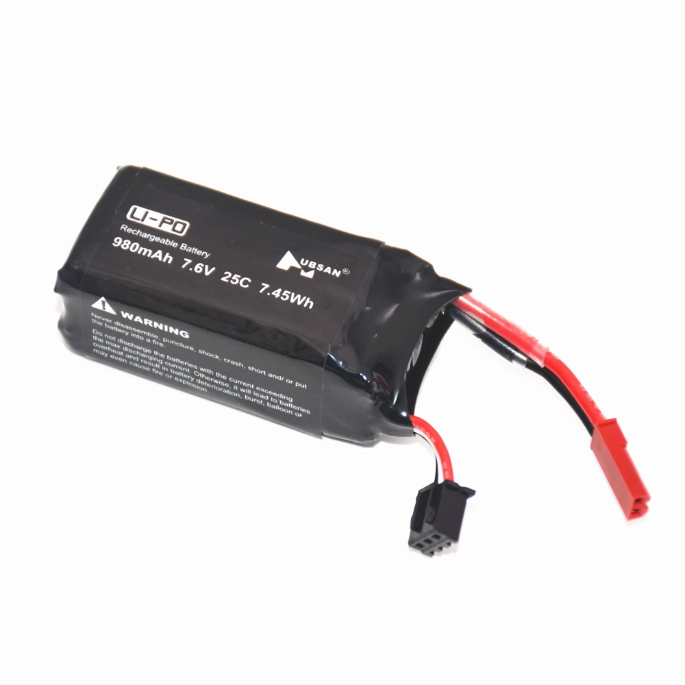 Оригинальный аккумулятор для дрона Hubsan LiPo 7 6 В 980 мАч H123D Lipo батарея Замена FPV
