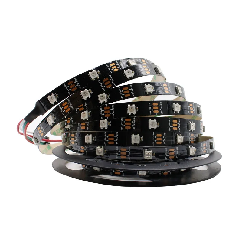 Умная светодиодная Пиксельная лента WS2812 5 в постоянного тока 1 м 30/60/144 пикселей/м