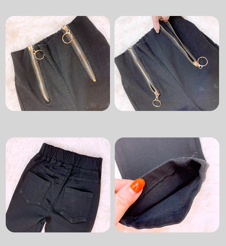 Весенне-летние джинсы для девочек детские брюки джинсовые штаны Детская уличная