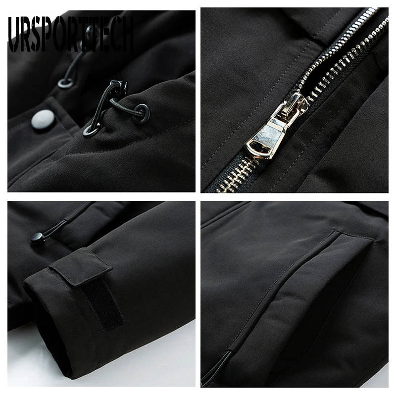 2020 Winter Camouflage Jacket Men Parka 2020 New Cotton Padded Puffer Jackets Men Fashion Top Zipper Up Hooded Outerwear Coats