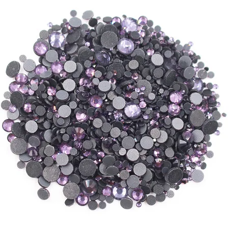 tanzanite Отделка стразами платье розовый+ белый 1 шт./лот исправление аппликатор Diy Стразы гладить Применение исправления на Кристаллы Коробка Cpam - Цвет: tanzanite