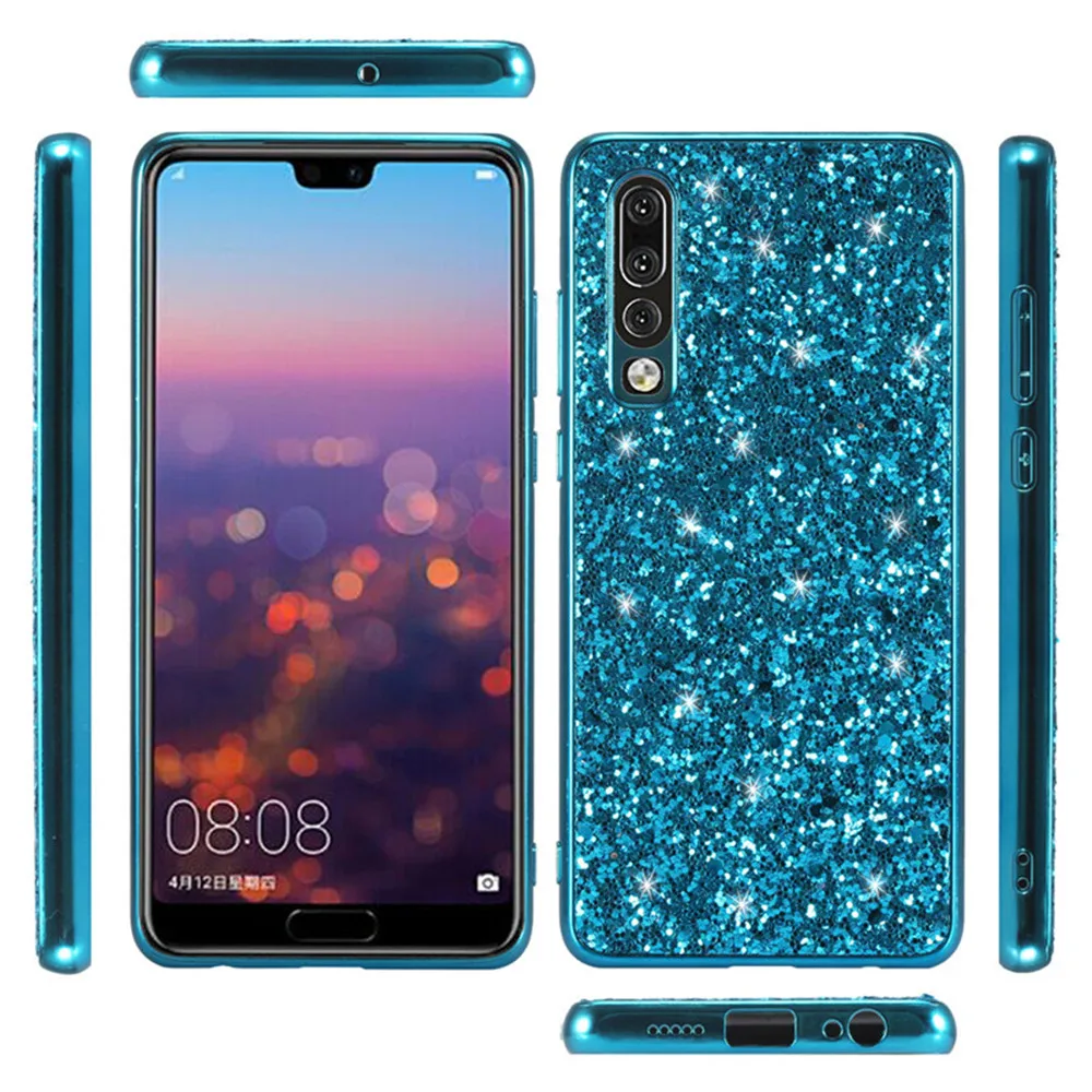 Lovebay чистый цветной Блестящий Шикарный чехол для телефона для huawei P20 Pro Lite P30 Pro mate 20X Honor 20 Lite Nova 4 TPU задняя крышка