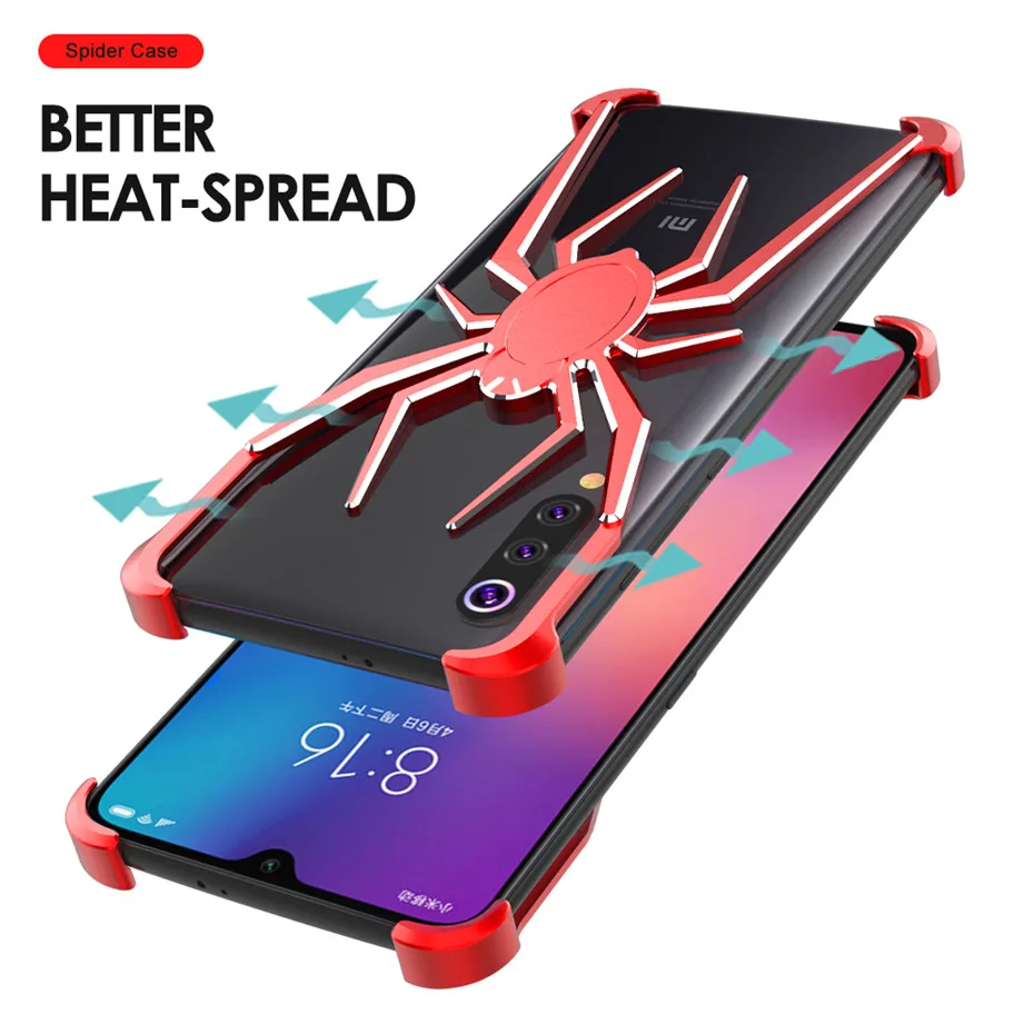 Металлический Чехол R-just Spider для Xiaomi MI9 Mi 9 противоударный чехол из алюминиевого