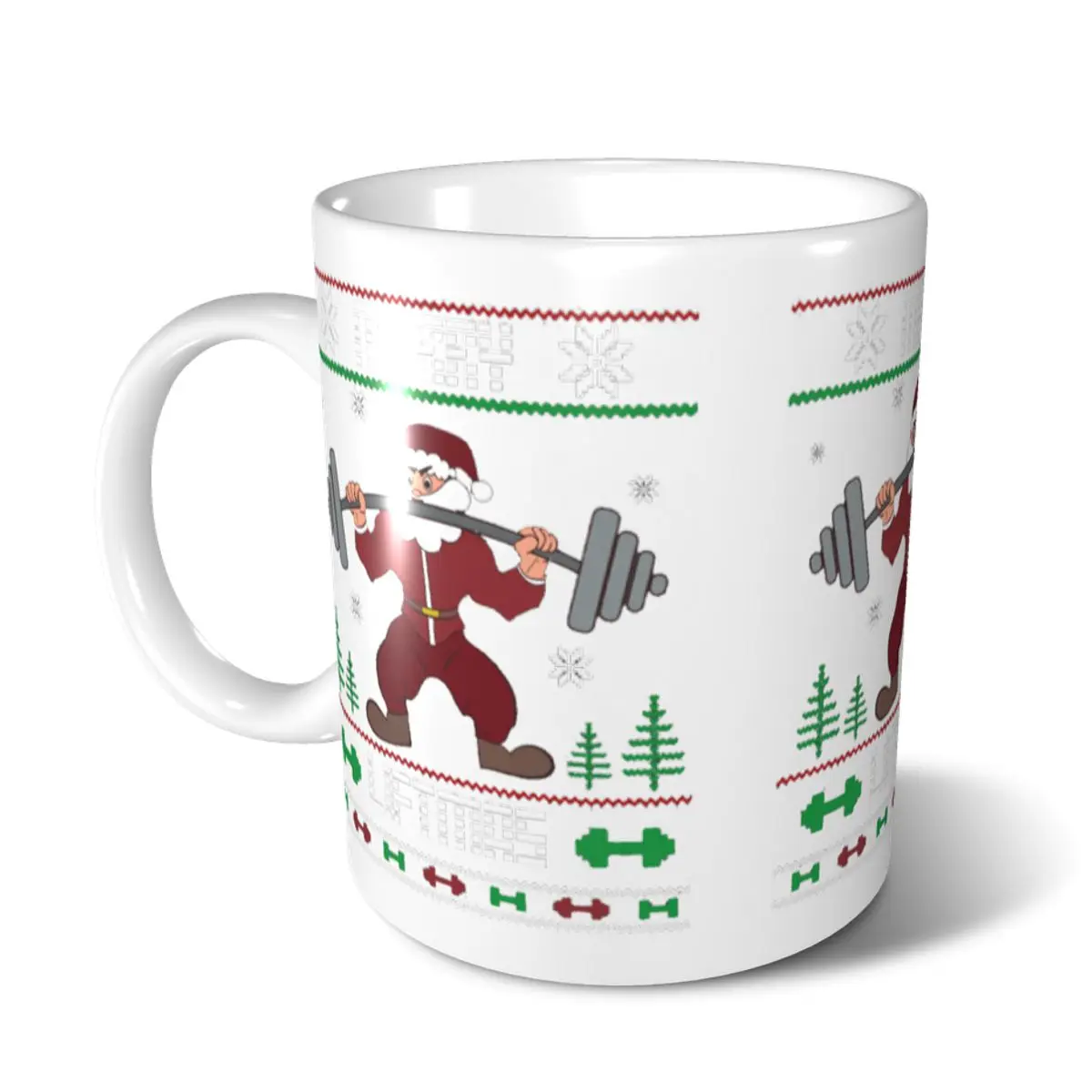 Веселая жизнь Бодибилдинг Рождество веселая (2) кружки милый Кофе Чай Молоко