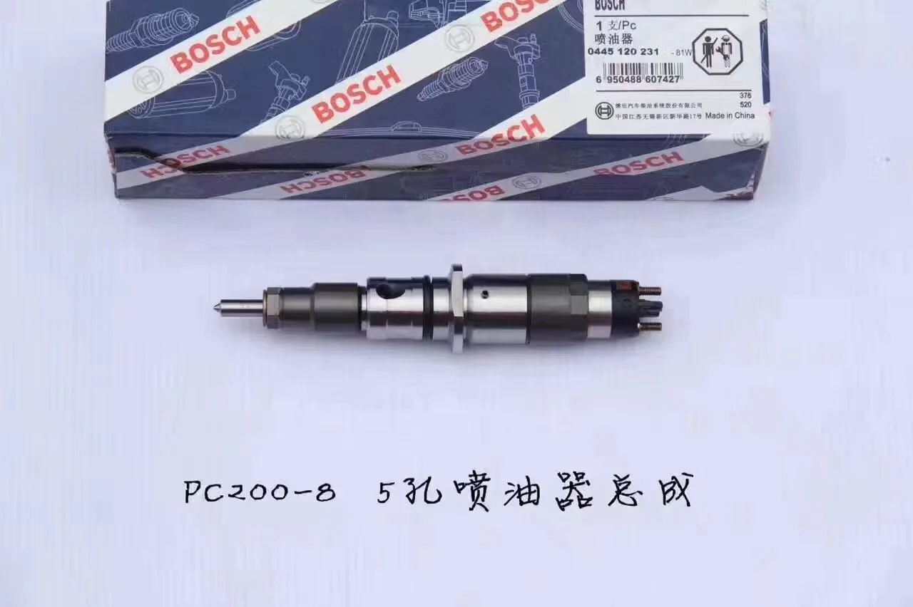

Common Rail Injector 0445120059 0445120059, PC200-8 6D107 Fuel Inector Assy 6754-11-3011