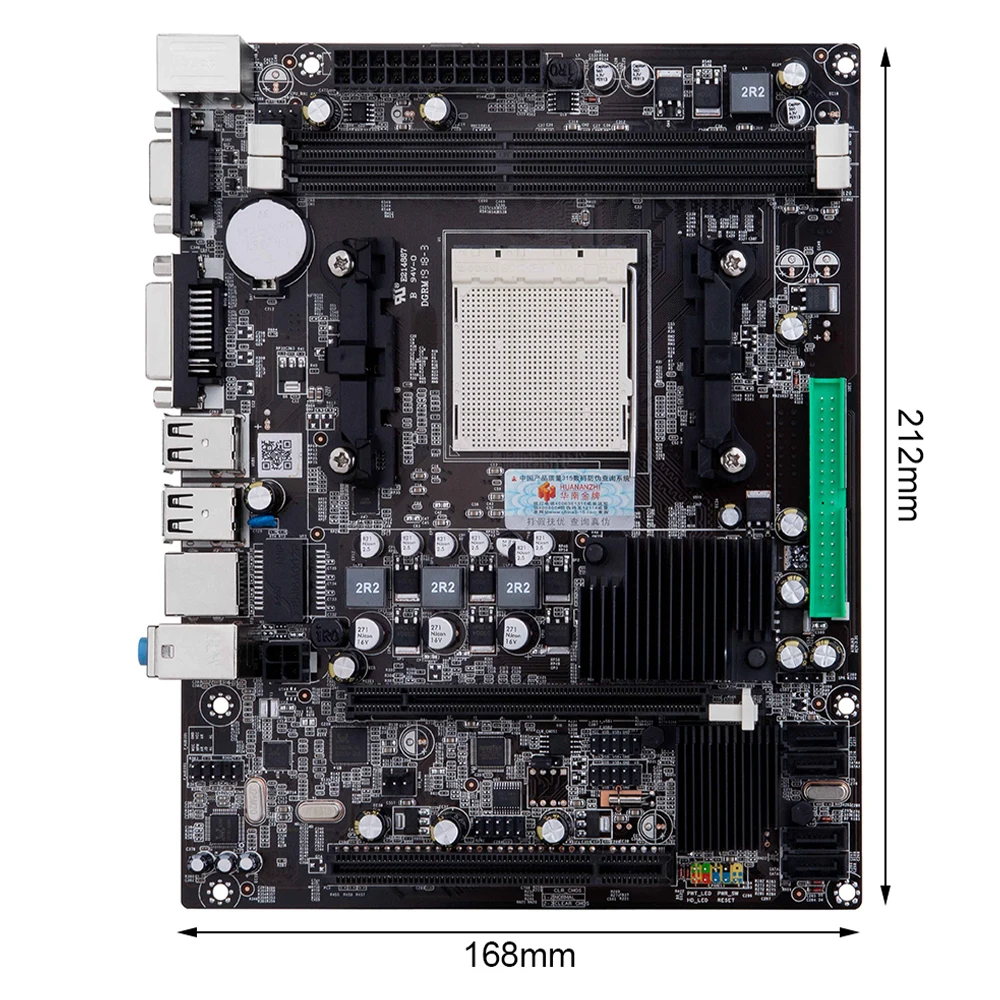

HUANANZHI A78 Motherboard M-ATX Dual Channels DRR3 16G USB 2.0 SATA 2.0 Desktop Mainboard for AMD AM3 Processors
