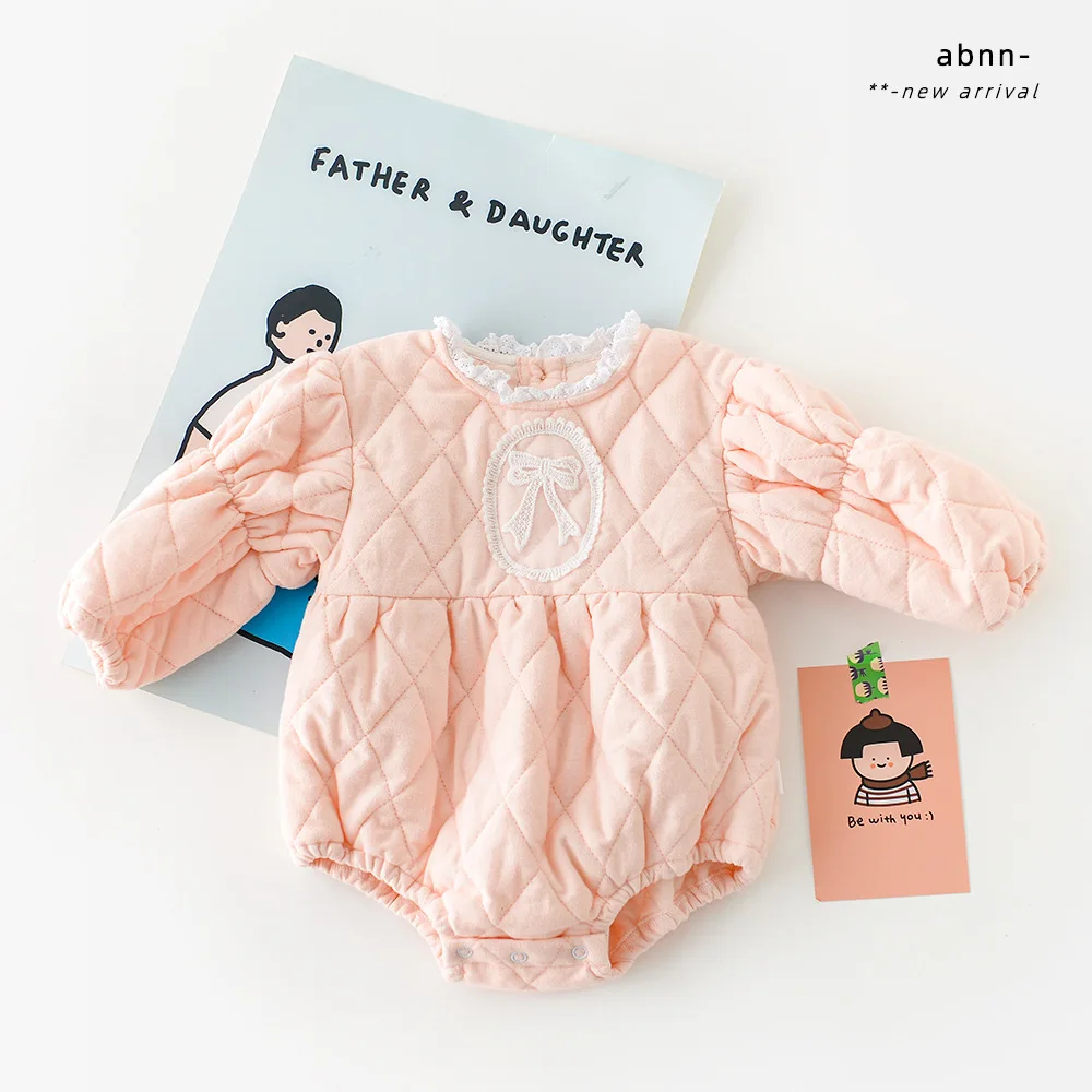 

Новинка весна-осень 2022, одежда для маленьких принцесс на день рождения, классический дизайн со стразами, милый розовый комбинезон для девоч...