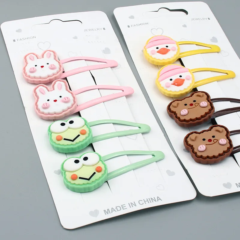 

Заколка для волос для девочек, 2 шт./лот, с мультяшными животными