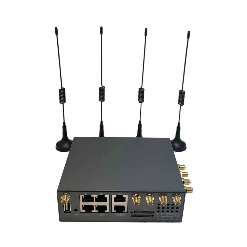 

H900 двухсимочный фрезерный роутер с SIM-картой, сменная внешняя антенна GPS VPN Serial Modbus DI/DO