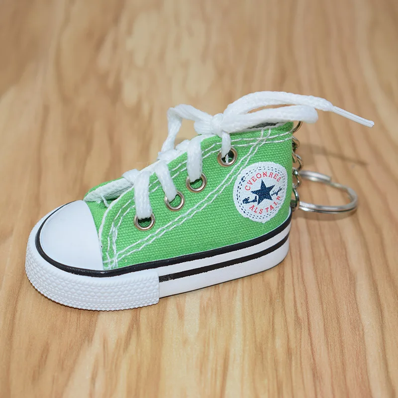 2020 Мини силиконовая парусиновая обувь брелок для ключей женщин и мужчин модная