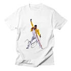 Футболка Freddie Mercury-белая футболка в стиле хип-хоп Новинка Мужская брендовая одежда Топ Футболка Лето 100% хлопок мужская футболка унисекс
