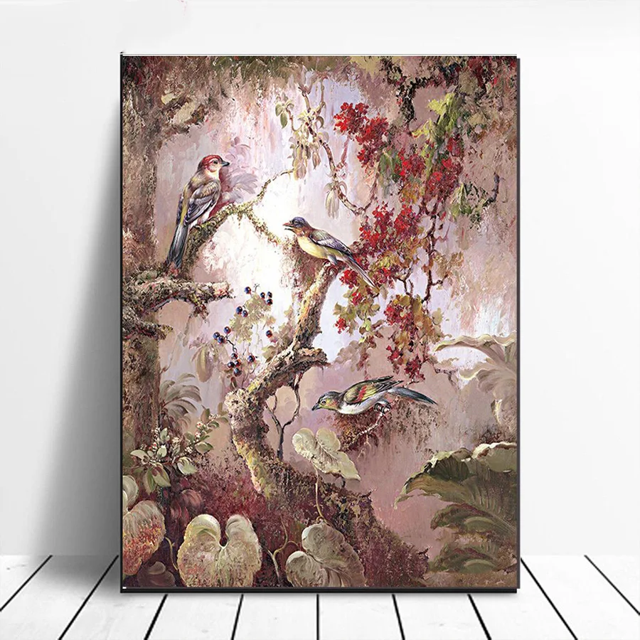 

Abstract Bird Tree Flower 5d Diy Diamond Painting Cross Stitch Full Square Round Drill Diamond Cross Stitch Kits Decoration