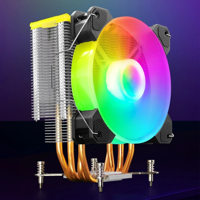 

CPU Coolers,Radiators System RGB LED Case Fan,Quiet Edition High Airflow Adjustable Color Case Fan for PC Cases