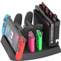 for ns switch console pro controller charging dock stand 6 game disc storage for nintendo switch nintendoswitch ns accessories