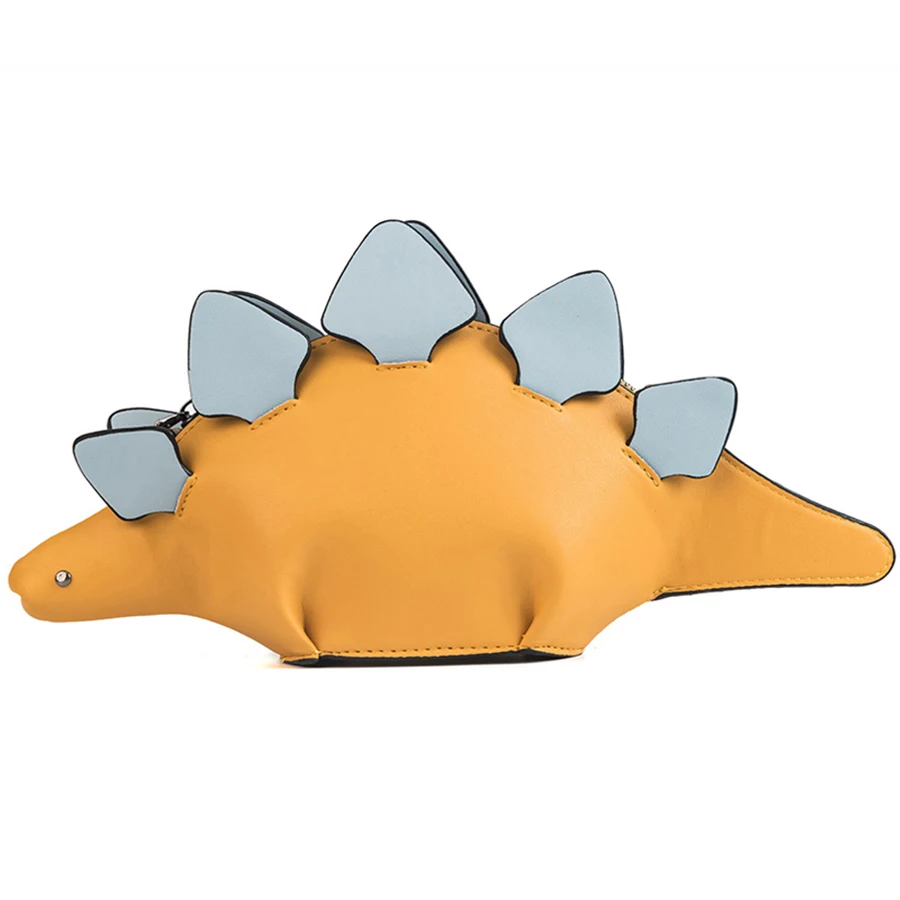 Женские сумки через плечо Kawaii Dinosaur с объемными панелями забавная сумка