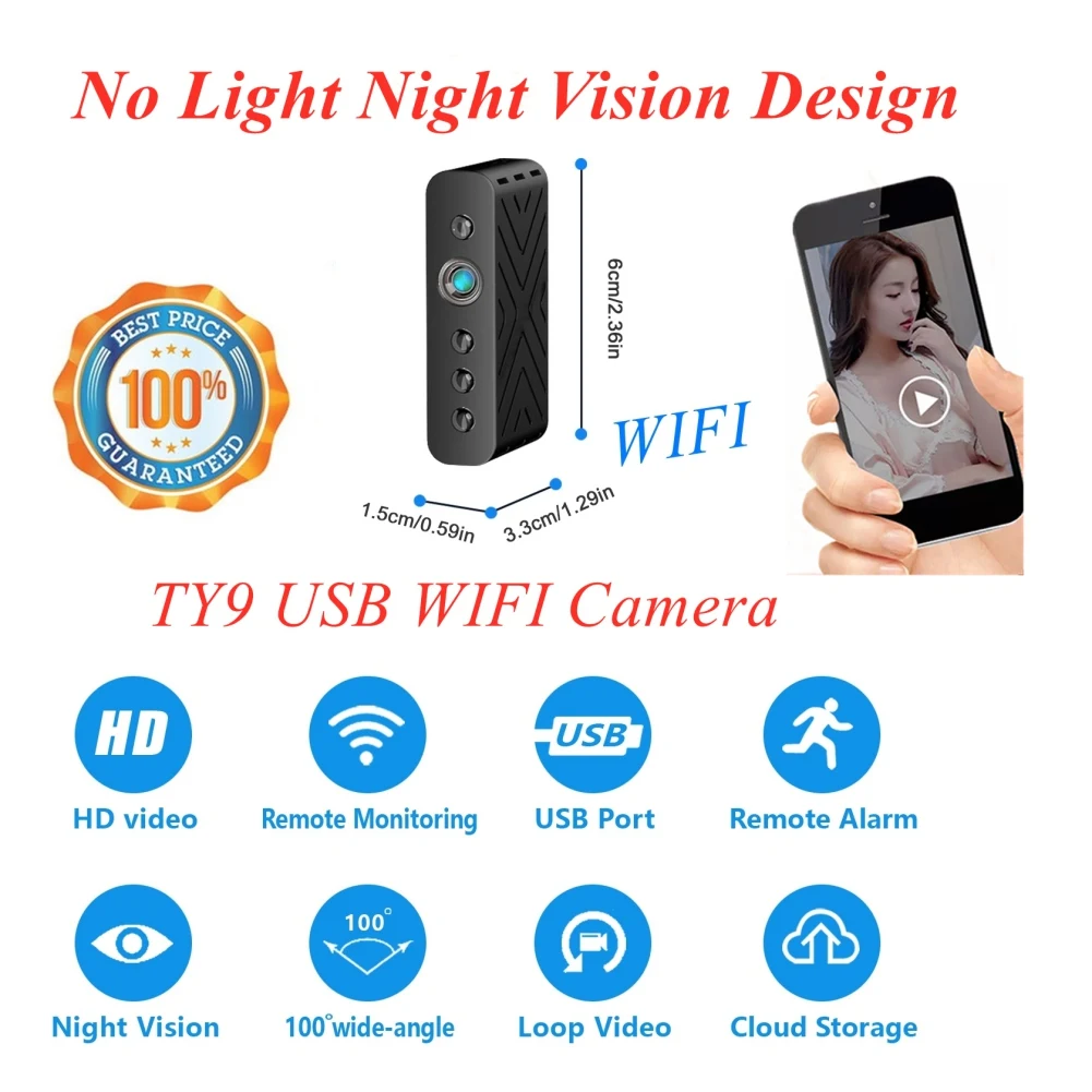 

Mini Camera Portable Intelligent Motion Detection Wireless Camera HD DIY Camera HOT SALE