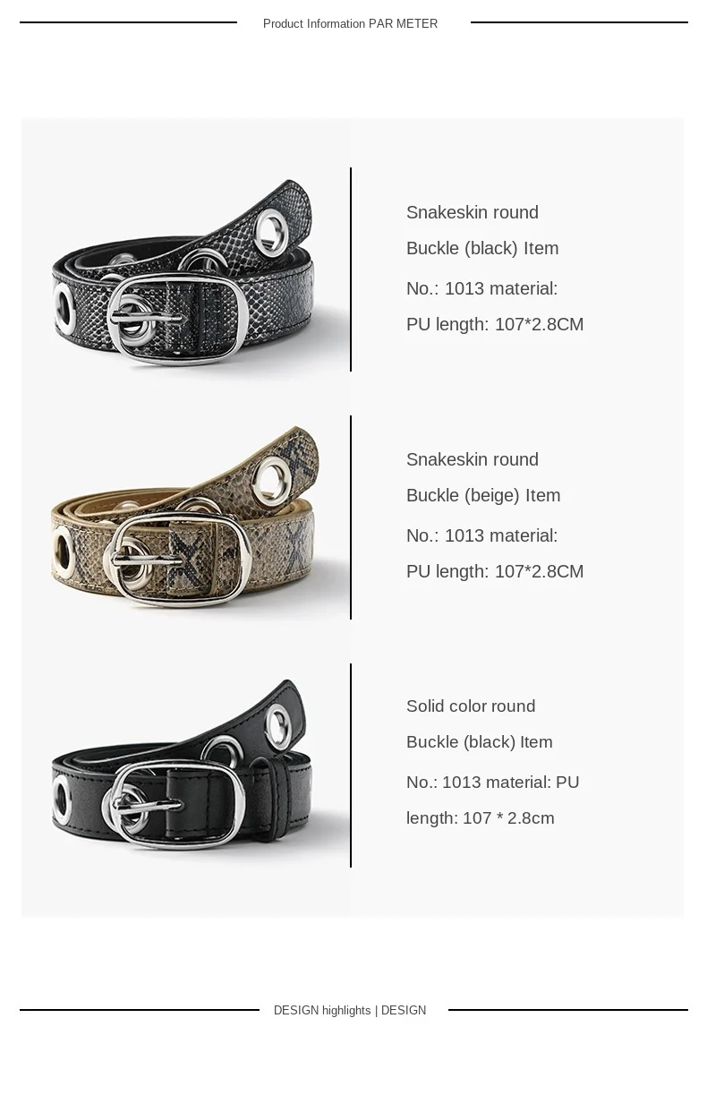 Женский ремень из змеиной кожи с заклепками и декоративным поясом для осеннего