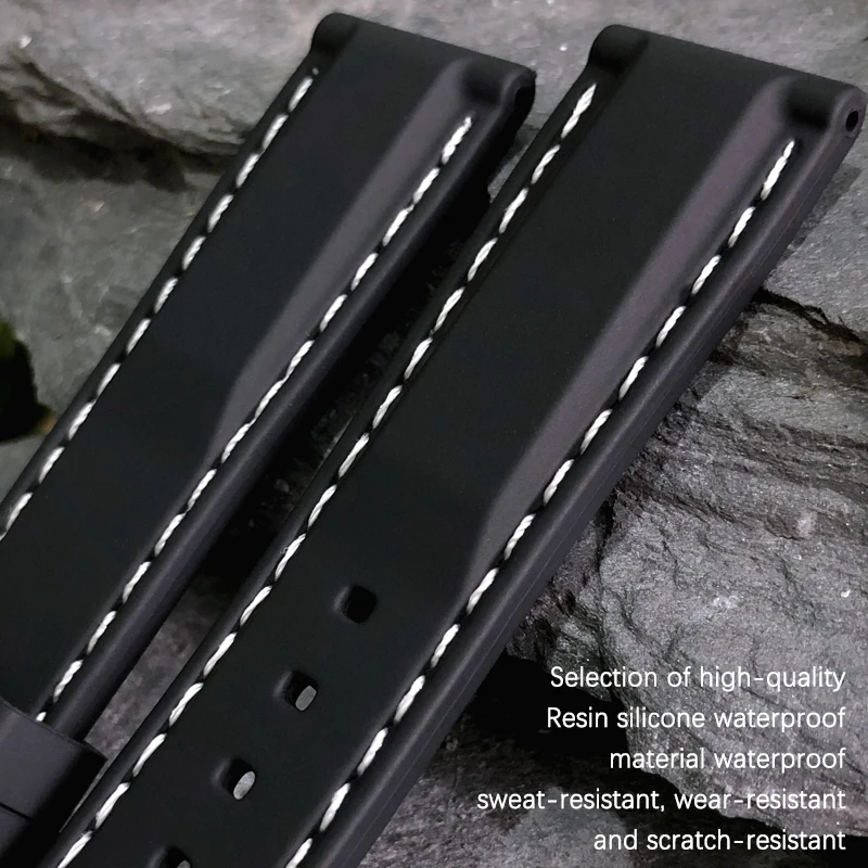 Резиновый силиконовый ремешок для часов 20/21/22 мм | Наручные часы