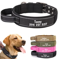 military dog collar tactical personalized dog collar reflective pet collars for medium large dogs german shepherd training walk