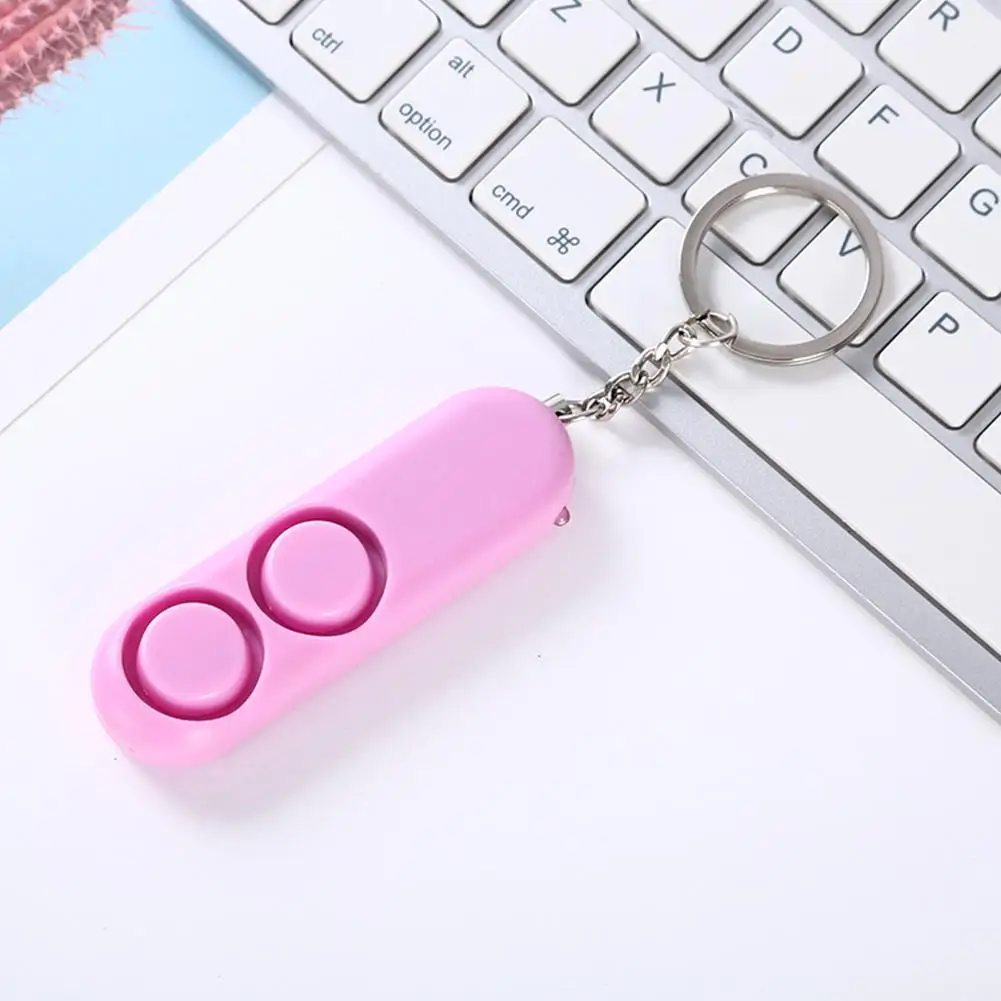 

Potable Alarm Girl Women Elder Child Personal 130 Db Loud Emergency Scream Dual Keychain Mini Alarm Alert Safe N4A2