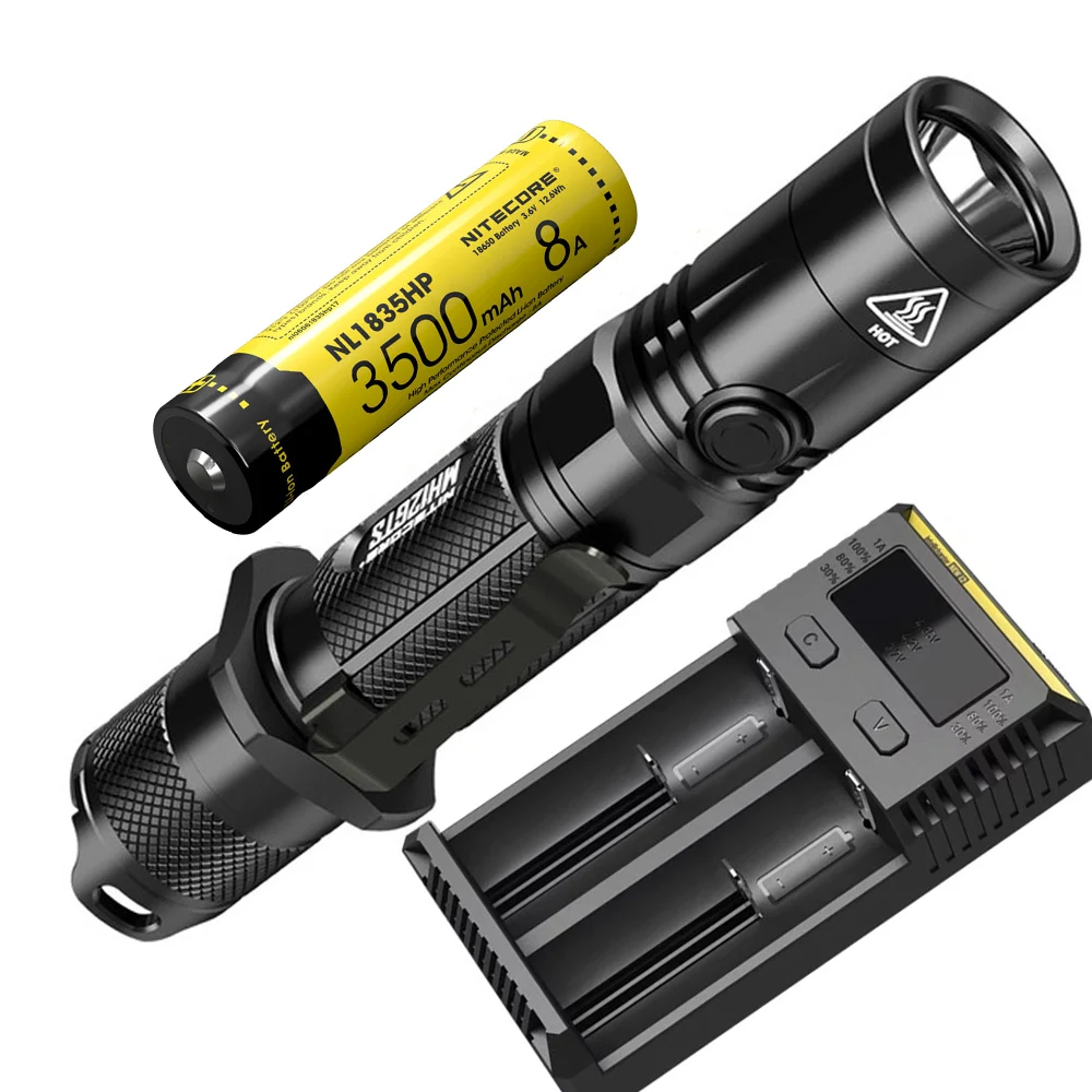 MH12GTS NL1835HP I2 NITECORE MH12GTS тактический фонарь XHP35 HD max 1800 люмен луч бросок 226 м USB непосредственно заряжаемый факел Открытый свет - Испускаемый цвет: MH12GTS NL1835HP I2