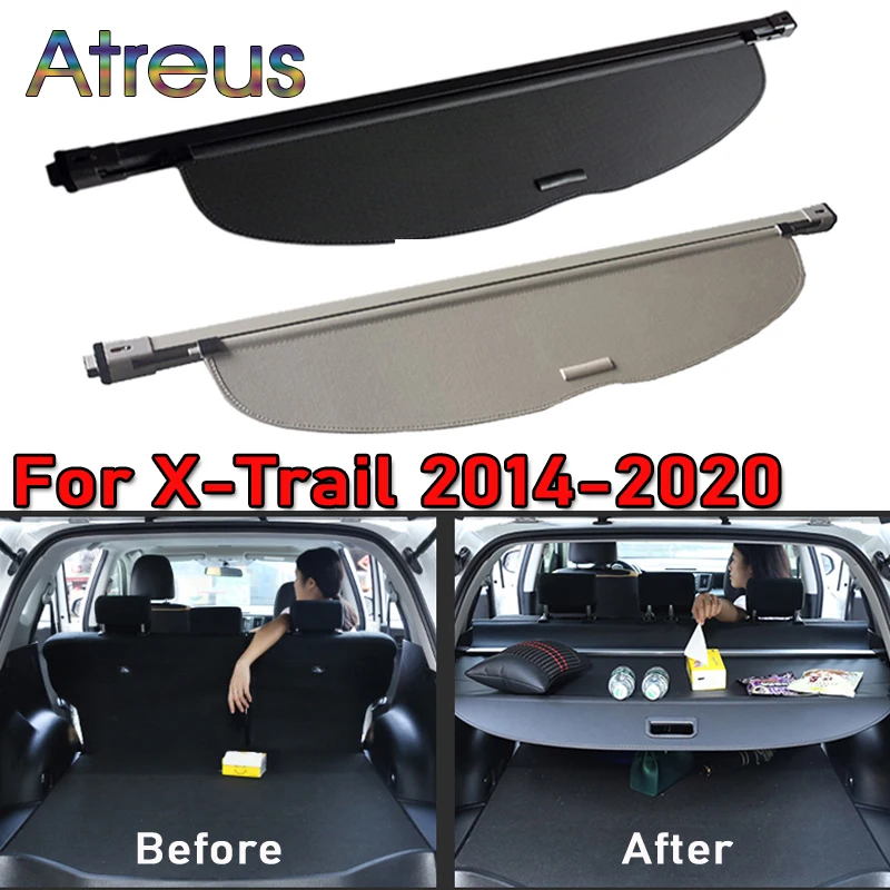 Trunk Parcel Shelf Cover for Nissan X Trail T32 X-Trail 2014 2015 2016 2017 2018 2019 2020 Retractable Rear Racks Spacer Curtain