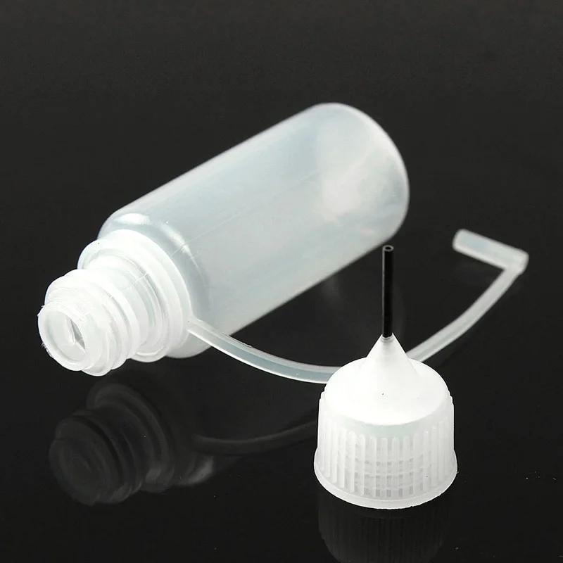 

Vial Small Container 10Pcs Drop Bottles 10ML PE Glue Applicator Needle Squeeze Bottle For Paper Quilling DIY Scrapbooking Crafts