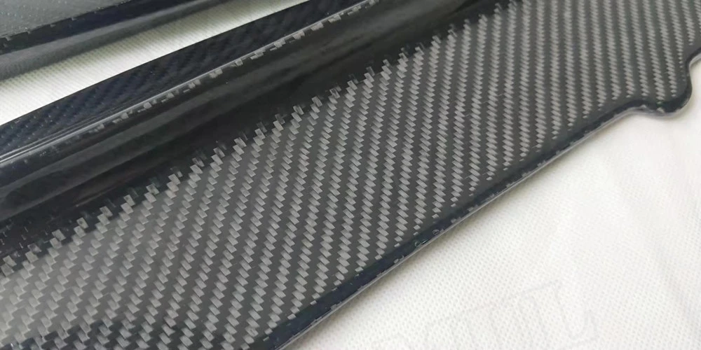 3 серии углеродного волокна заднего бампера боковые разветвители ребра щитки