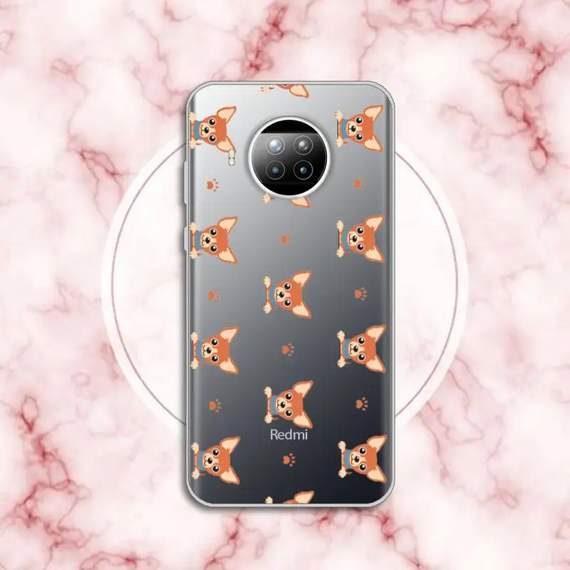 

Chihuahua dog Phone Case Transparent for Xiaomi Redmi note 10 t 8 9 pro lite 11